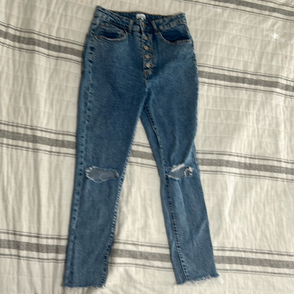 We wore What size 26 bootcut distressed jeans